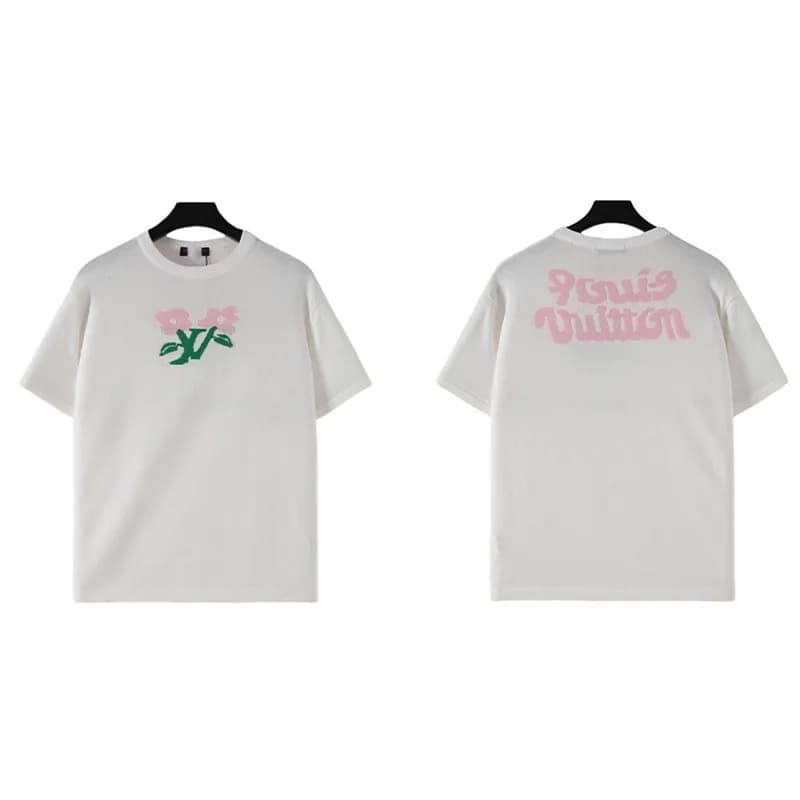 Louis Vuitton T-Shirt Floral LV Logo