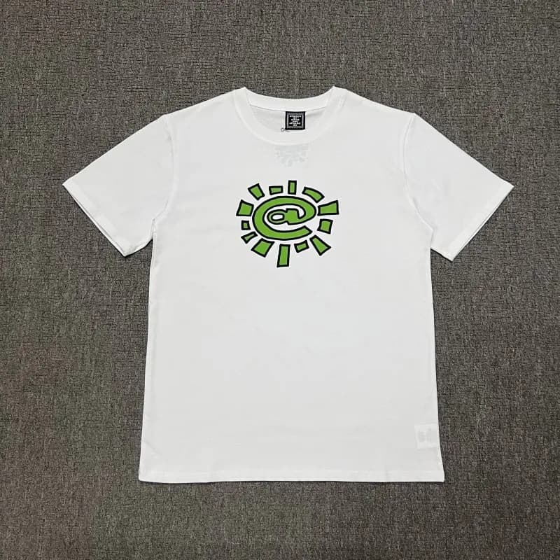 Corteiz Straight Fit Jeans Green Logo Patch — AD04# 白绿