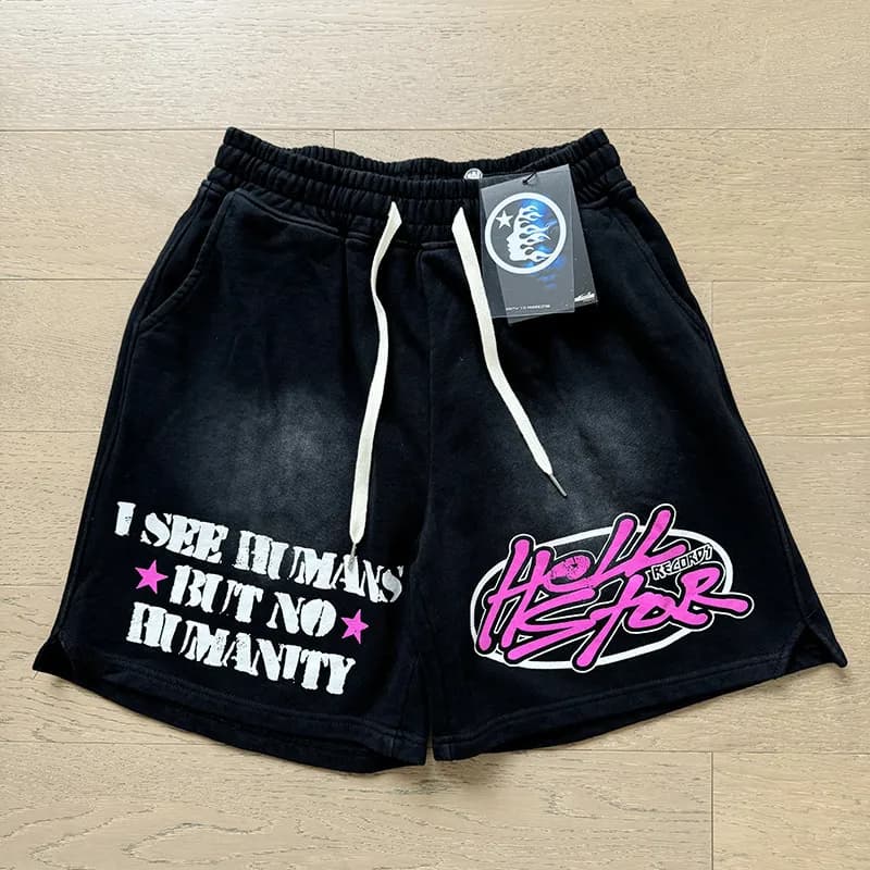Sp5der Flame Shorts Gradient Flame Print — 763