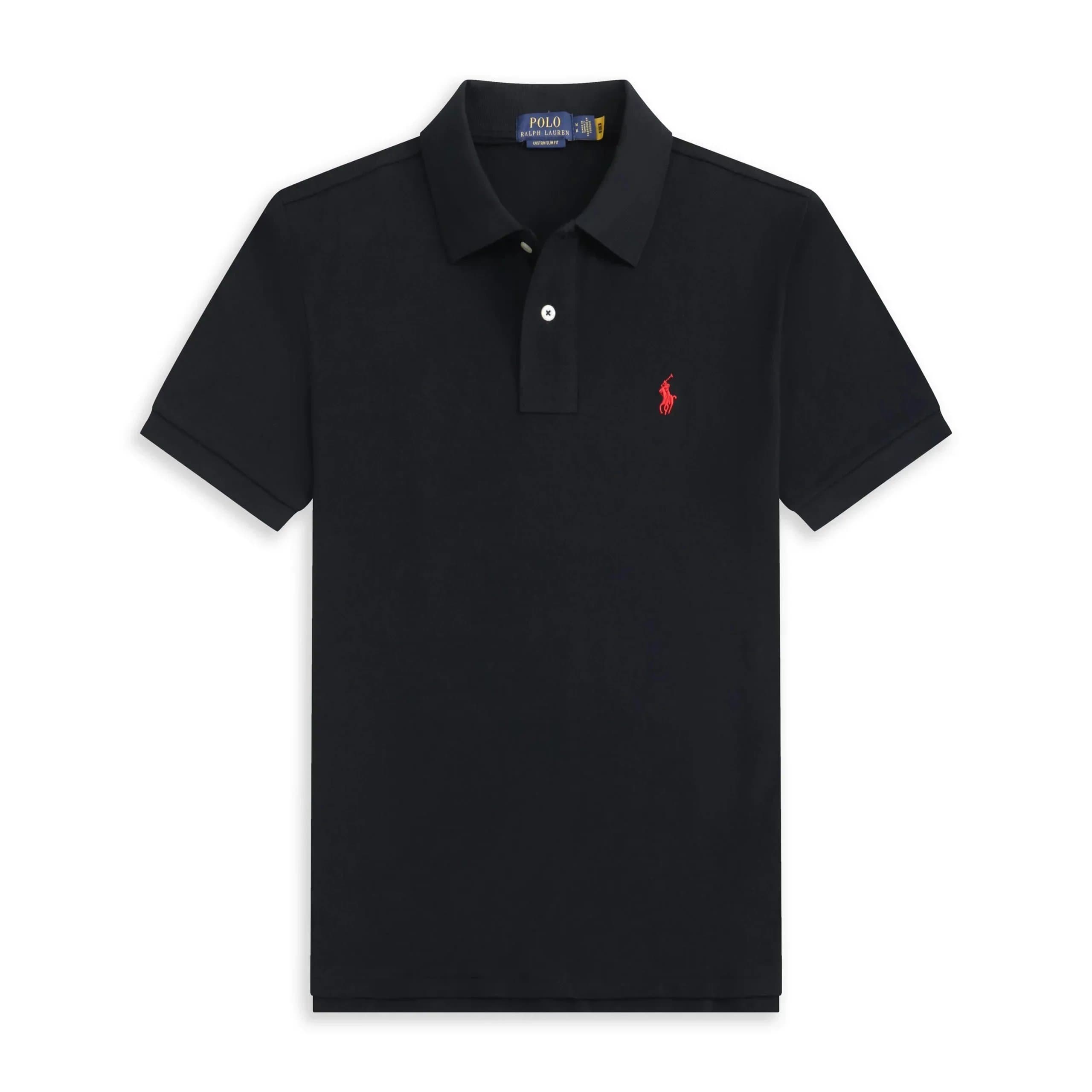Polo Ralph Lauren Drawstring Shorts Solid Black — POLO shirt 1