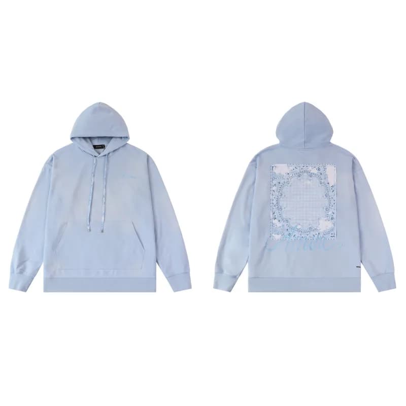 Amiri Hooded Sweatshirt Bandana Print