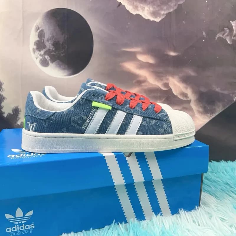 Adidas × Louis Vuitton Superstar LV Monogram Denim