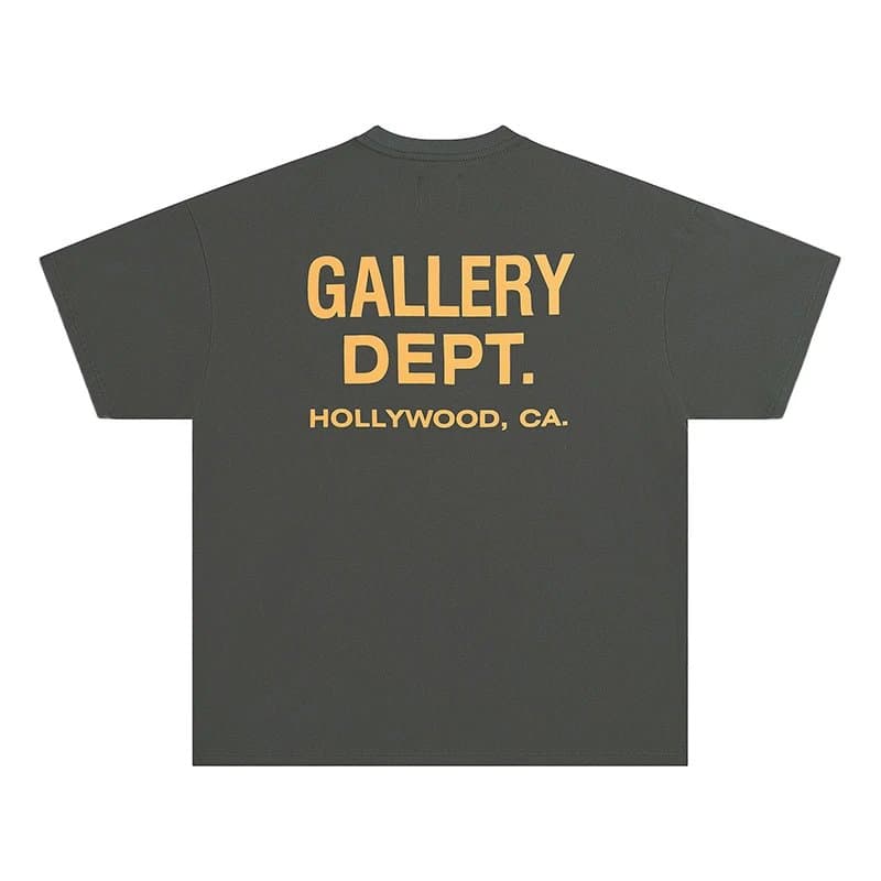 Graphic Tee Gallery Dept. Logo Print — 991# 灰色