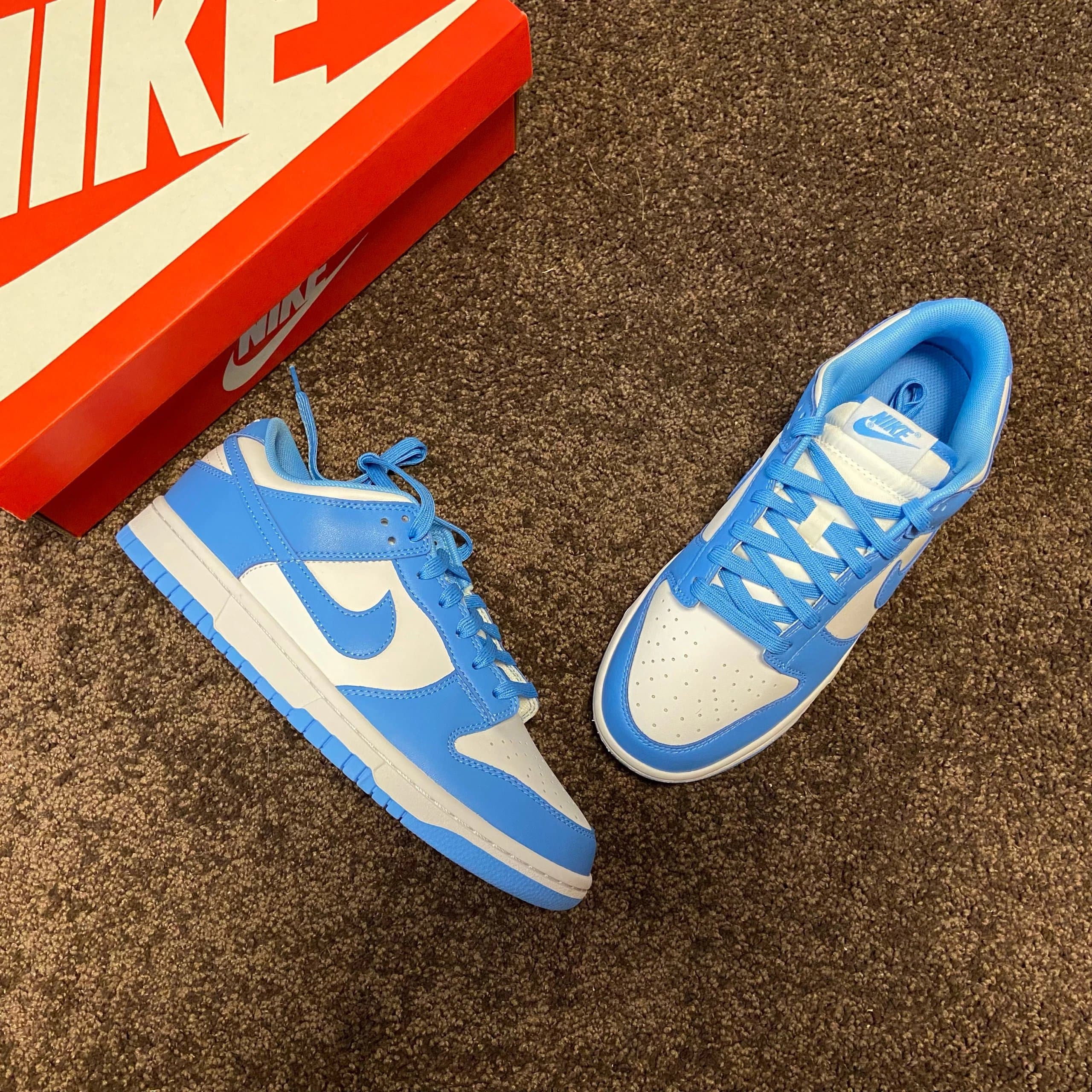 Nike Dunk Low Grey/White — 大学蓝 DD1391-102