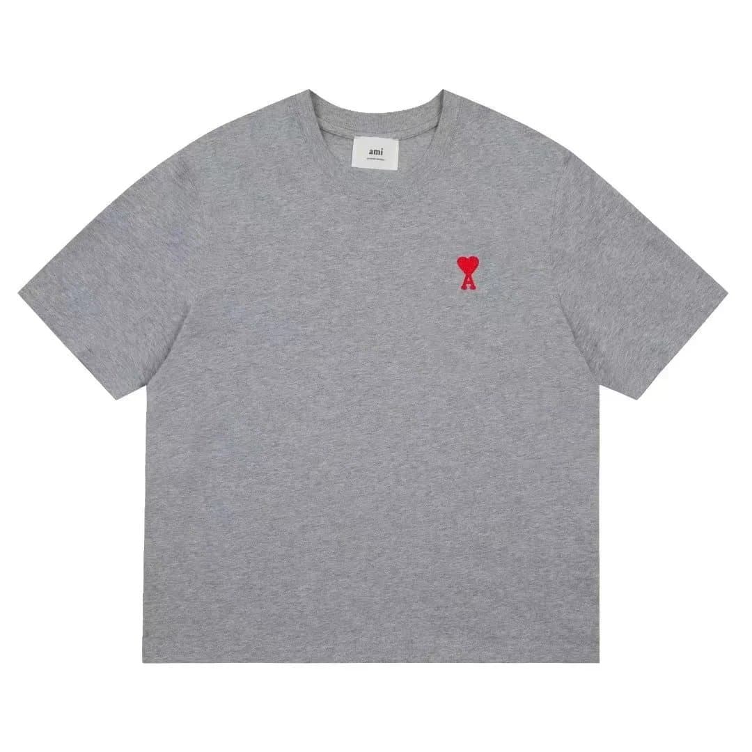 Maison Kitsuné T-Shirt Fox Logo — 灰色