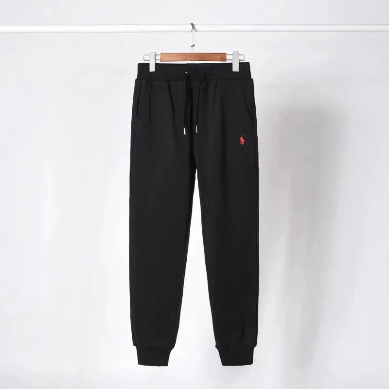 Polo Ralph Lauren Quarter-Zip Pullover Oatmeal — 裤子黑色红