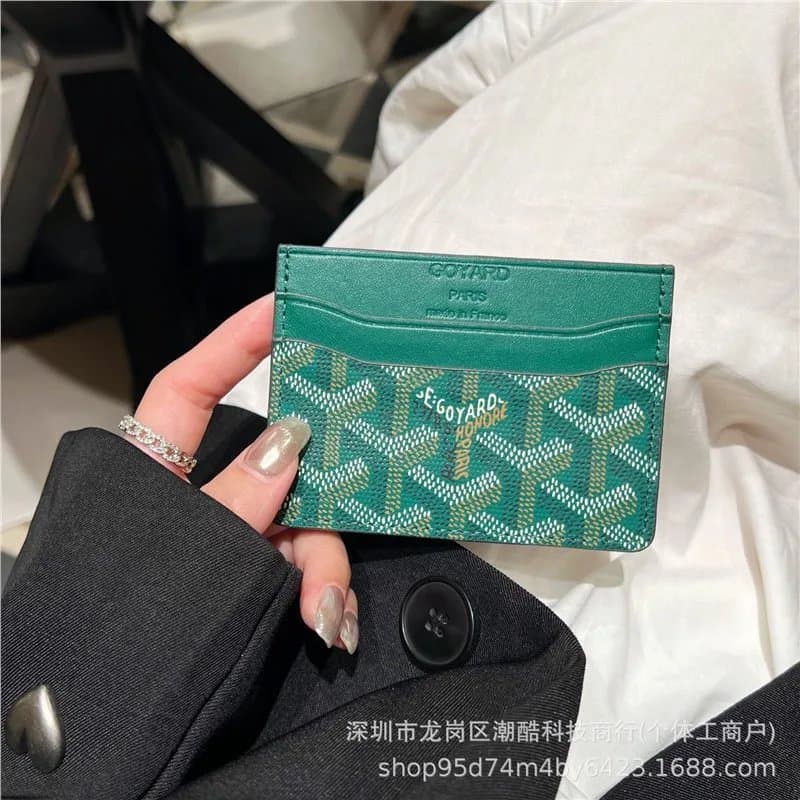 Goyard Card Holder Goyardine Canvas