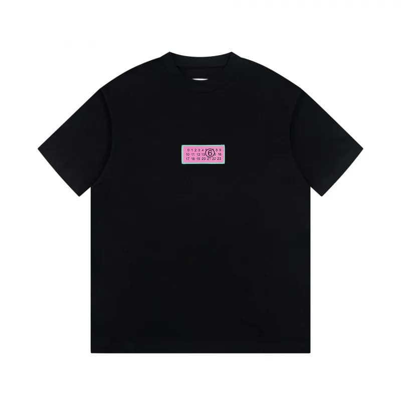 Maison Margiela T-Shirt White Stitch Logo — 839黑色