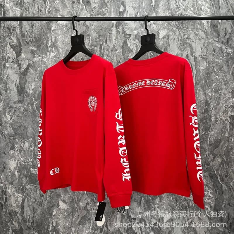 Chrome Hearts Long Sleeve Tee Build Graphic — 8011