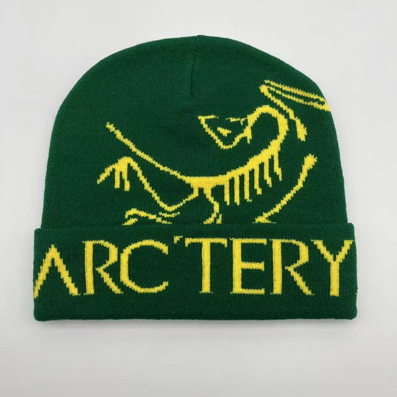 Arc'teryx Beanie Bird Logo — 均码 · 绿色-提花字母