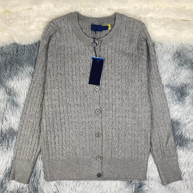 Polo Ralph Lauren Cable Knit Sweater Classic Cable — 开衫灰色