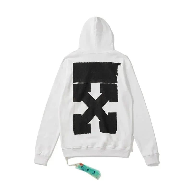 Off-White Zip-Up Hoodie Multi-Logo Graphic — OFF-13