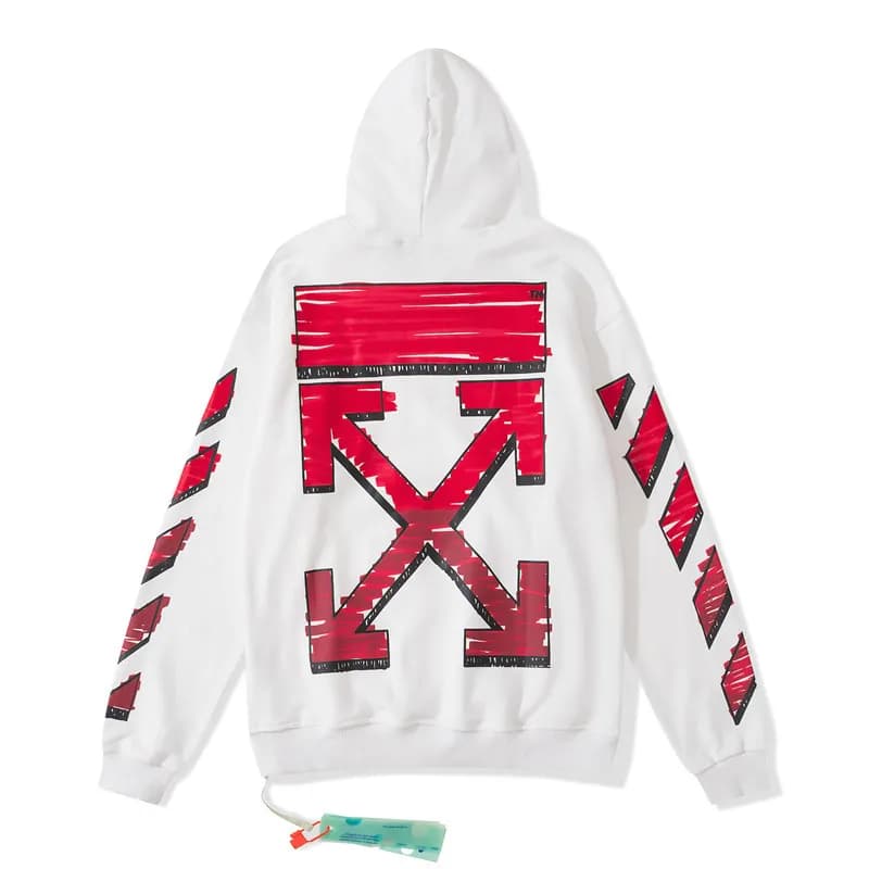 Off-White Arrow Hoodie Painted Arrows