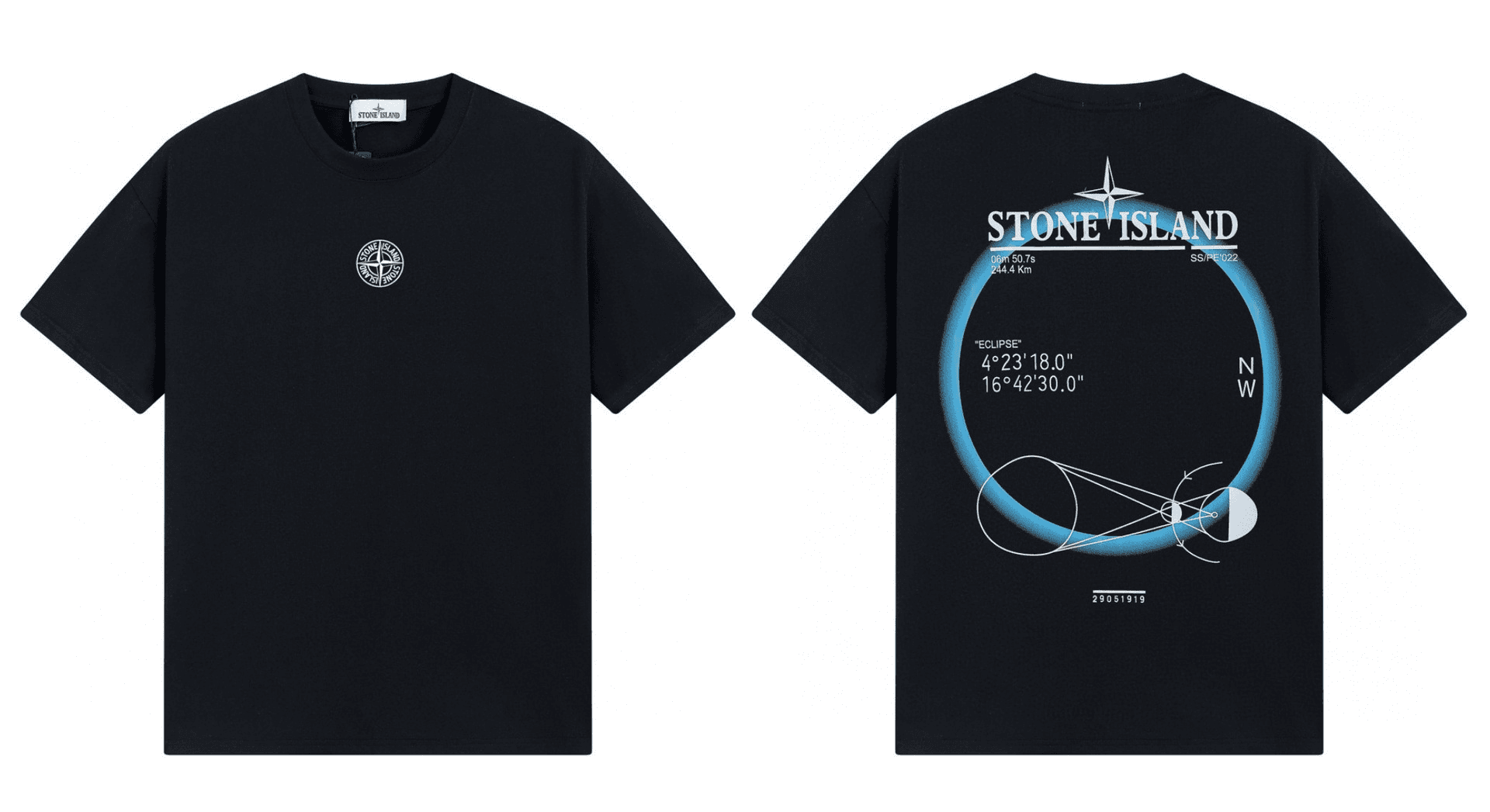 Stone Island Graphic T-Shirt Eclipse Print
