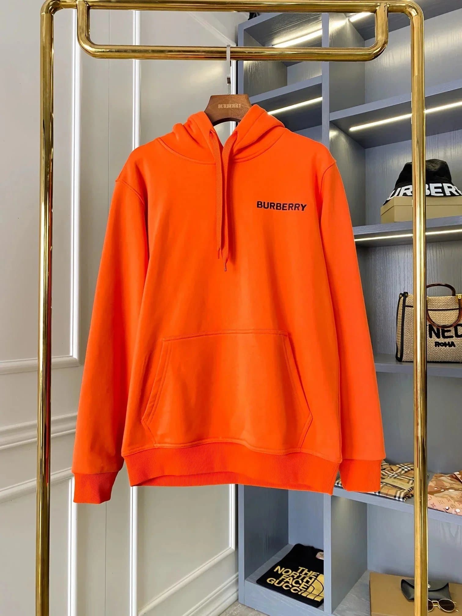 Burberry Hooded Sweatshirt Logo Embroidered