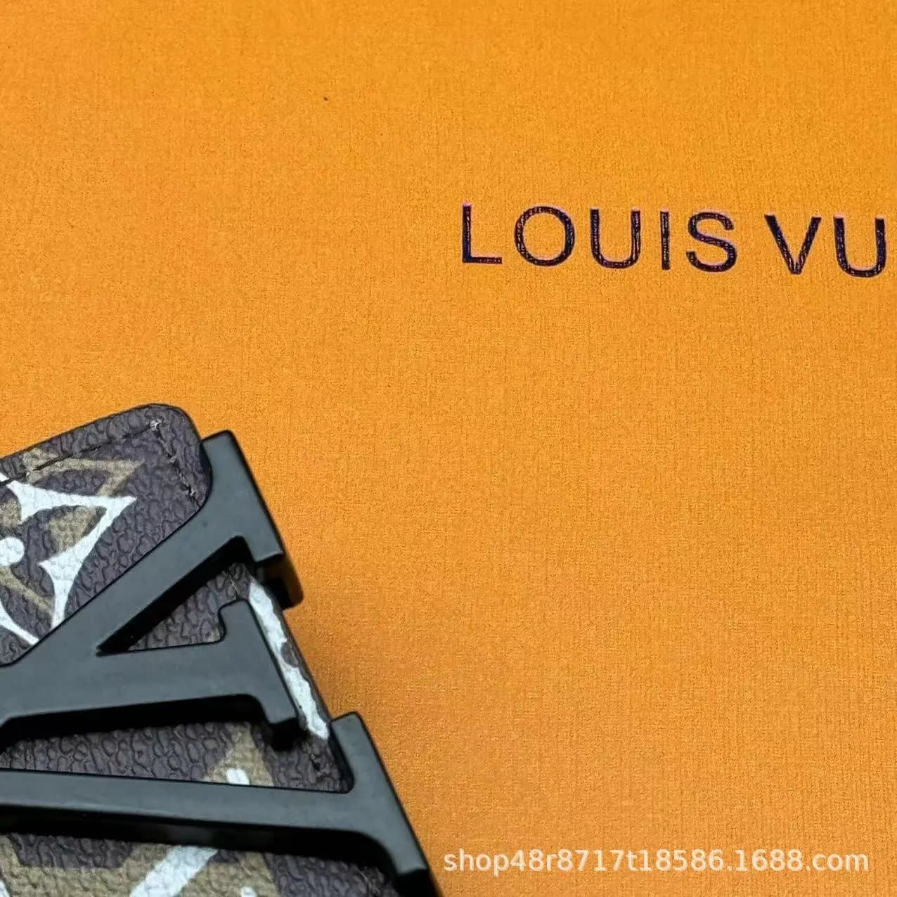 Louis Vuitton LV Initiales Belt Monogram Eclipse — 重影咖花 黑扣