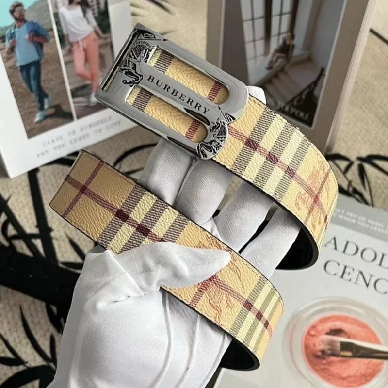 Burberry Classic Check Belt Haymarket Check
