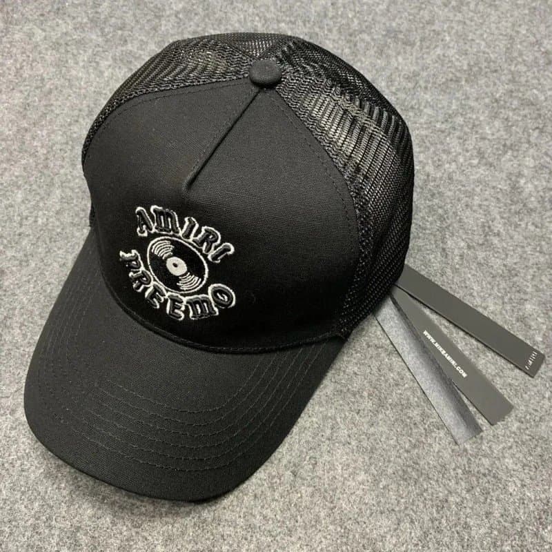 Amiri Baseball Cap White Logo — A21