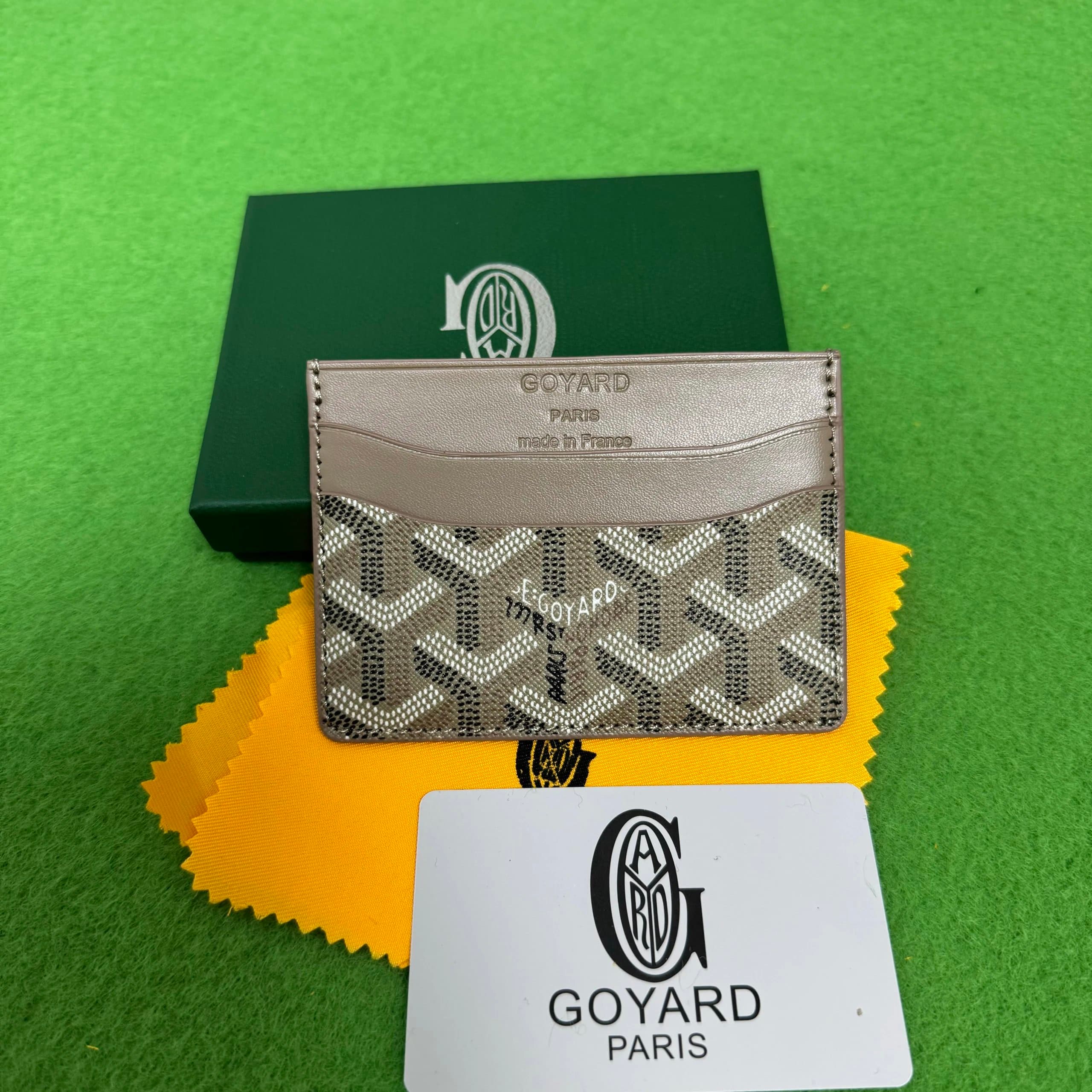 Goyard Card Holder Goyardine Canvas