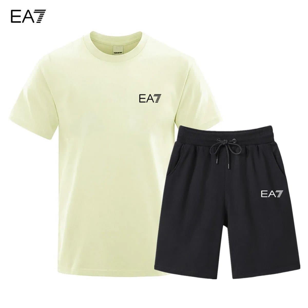 Emporio Armani T-Shirt and Shorts Set EA7 Logo — 10