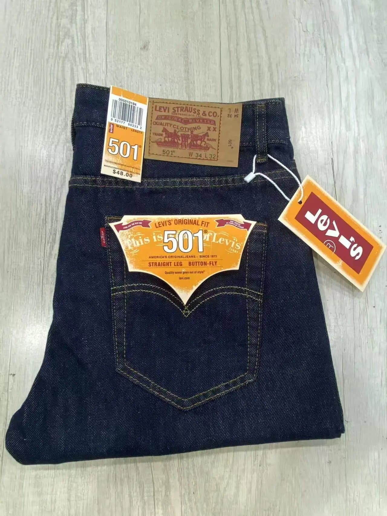 Levi's 501 Original Fit Straight Leg Button-Fly