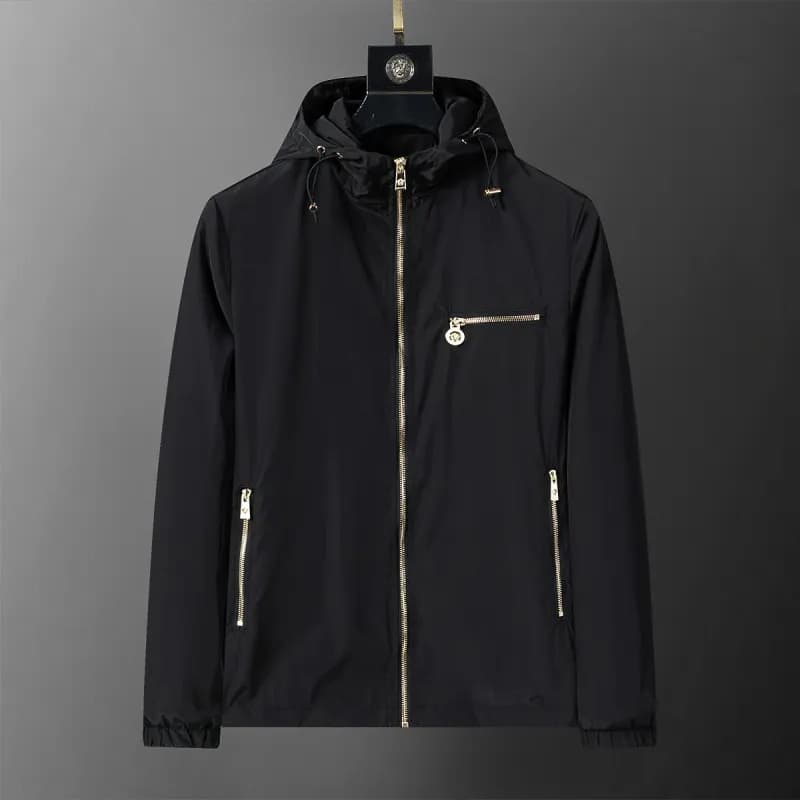 Versace Hooded Windbreaker Medusa Zip