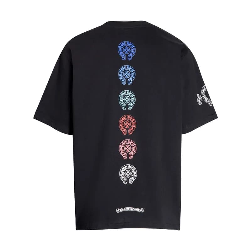 Chrome Hearts Graphic Tee Cross & Hearts Print — 6048黑