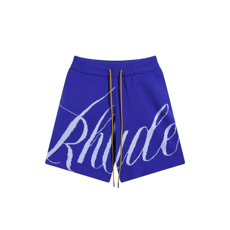 Knit Shorts Rhude Script Logo