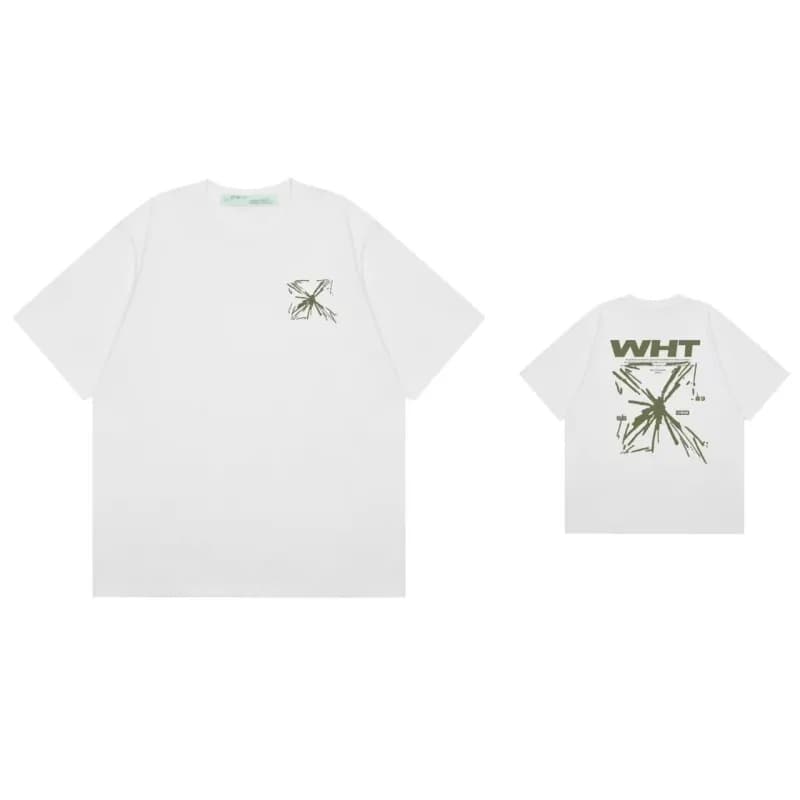 Off-White Graphic T-Shirt Diagonal Arrow Print — 白色F26