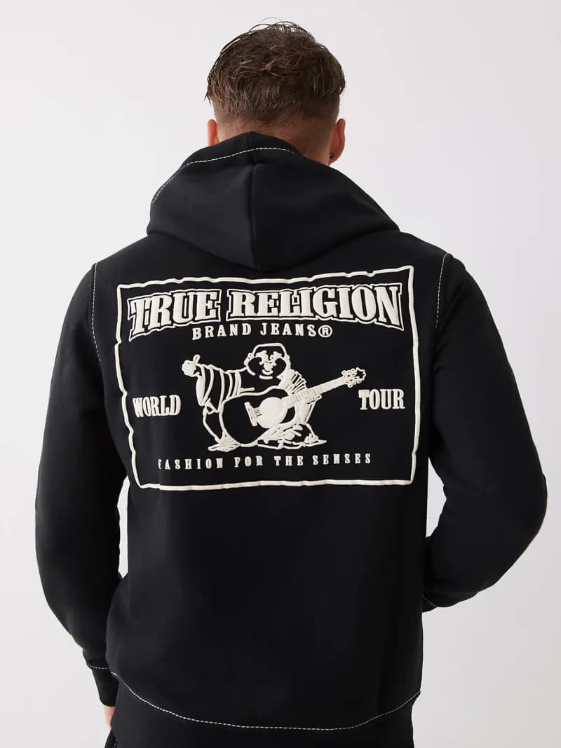 Hoodie and Joggers Set Solid Red — 黑色连帽衫