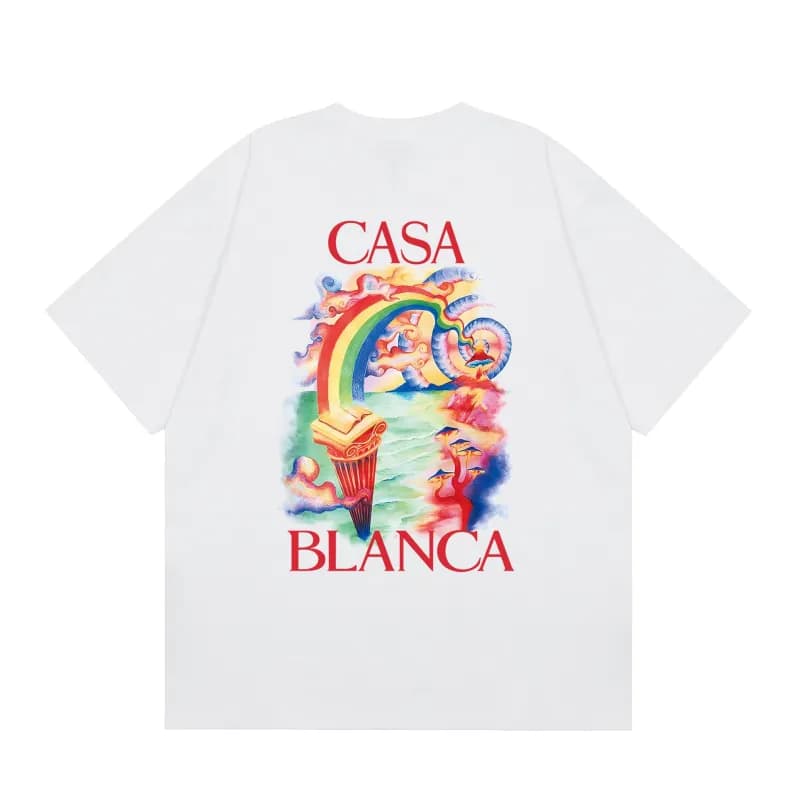 Casablanca Graphic Tee Casa Blanca Rainbow Print