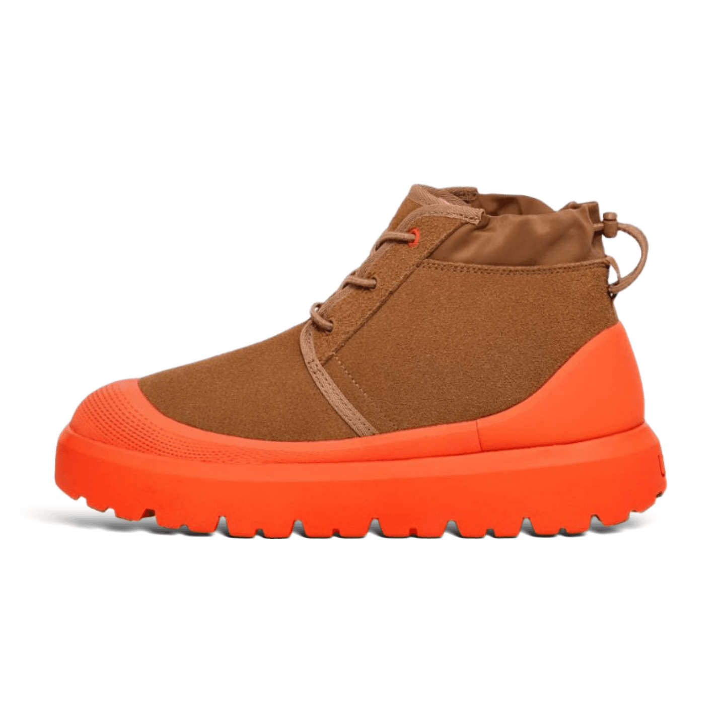 UGG Platform Moccasin Slipper Chestnut — 高帮栗色橘底
