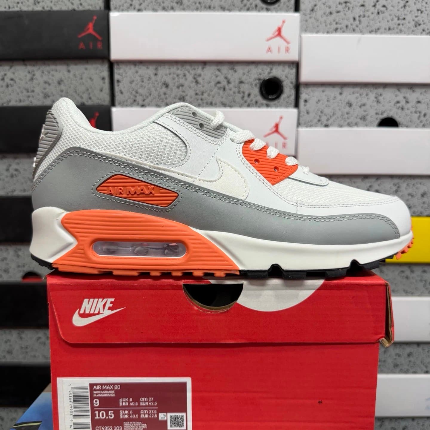 Nike Air Max 90 Black/Orange — CT4352  103