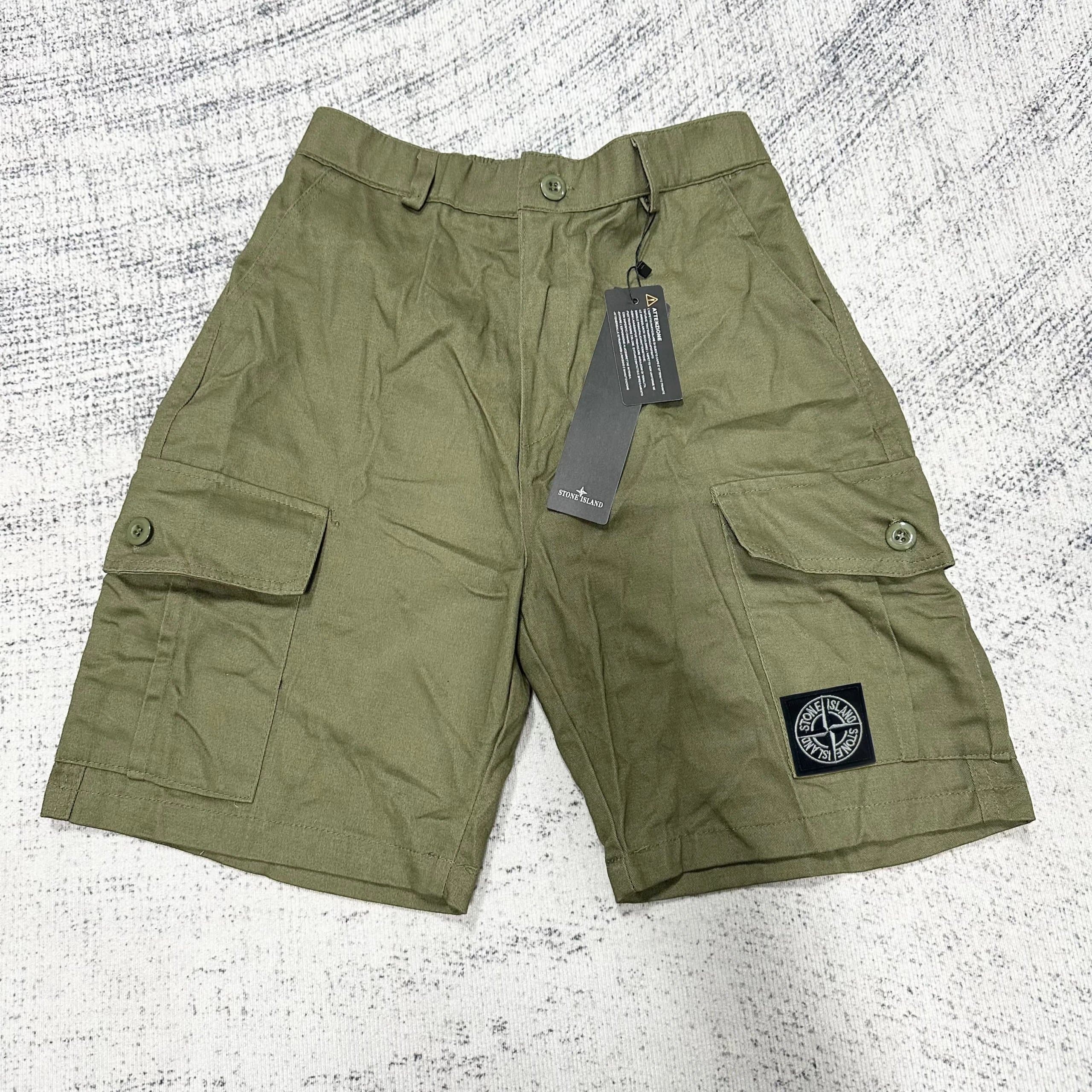 Stone Island Cargo Shorts Olive