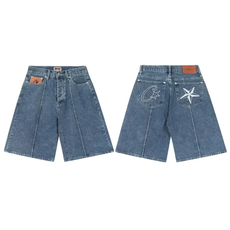 Gallery Dept. Logo Shorts Star Island Print — 8008 blue