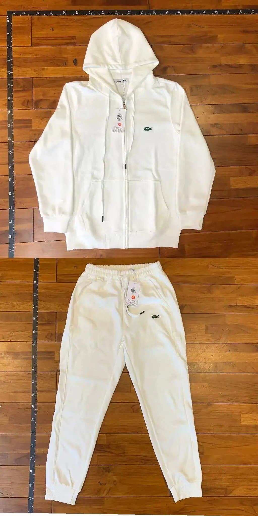 Lacoste Zip-Up Hoodie and Joggers Set Classic Croc Logo
