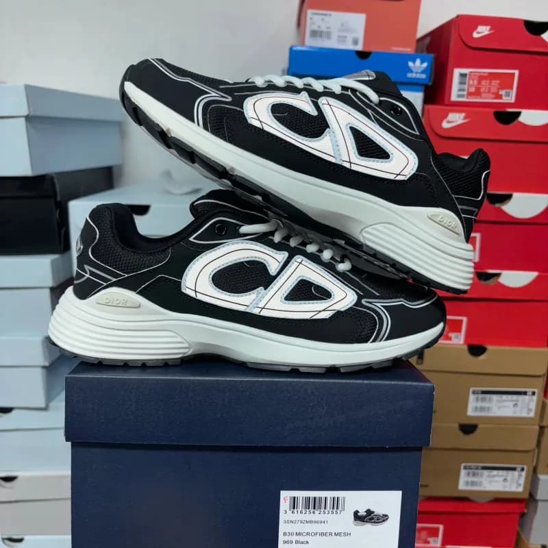 Dior B30 Microfiber Mesh 969 Black