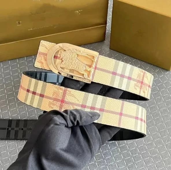 Burberry Check Belt Haymarket Check