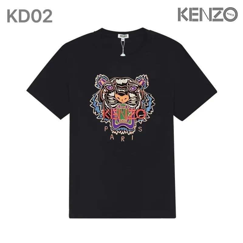 Kenzo Tiger Graphic Tee Embroidered Tiger — WF02黑T