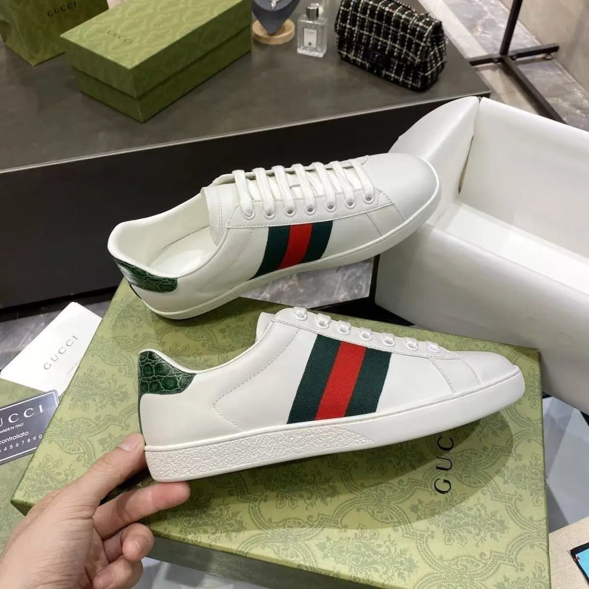 Hermès Low Sneaker Contrast Trim — 49