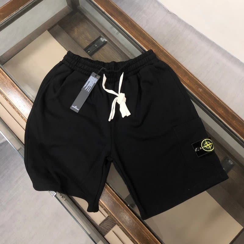 Stone Island Cargo Shorts Black with Compass Patch