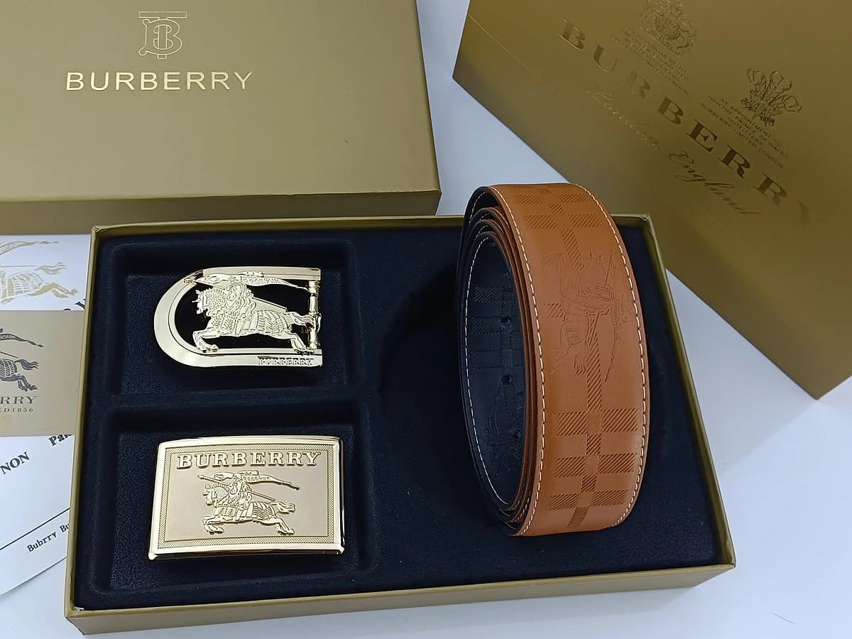 Burberry Equestrian Knight Belt Check Pattern — 090905026-19