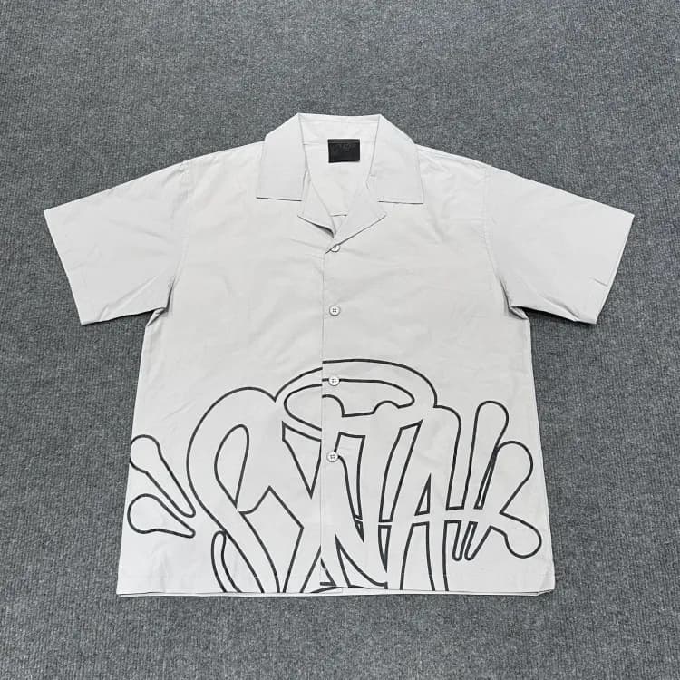 Supreme Short-Sleeve Shirt Graffiti Logo