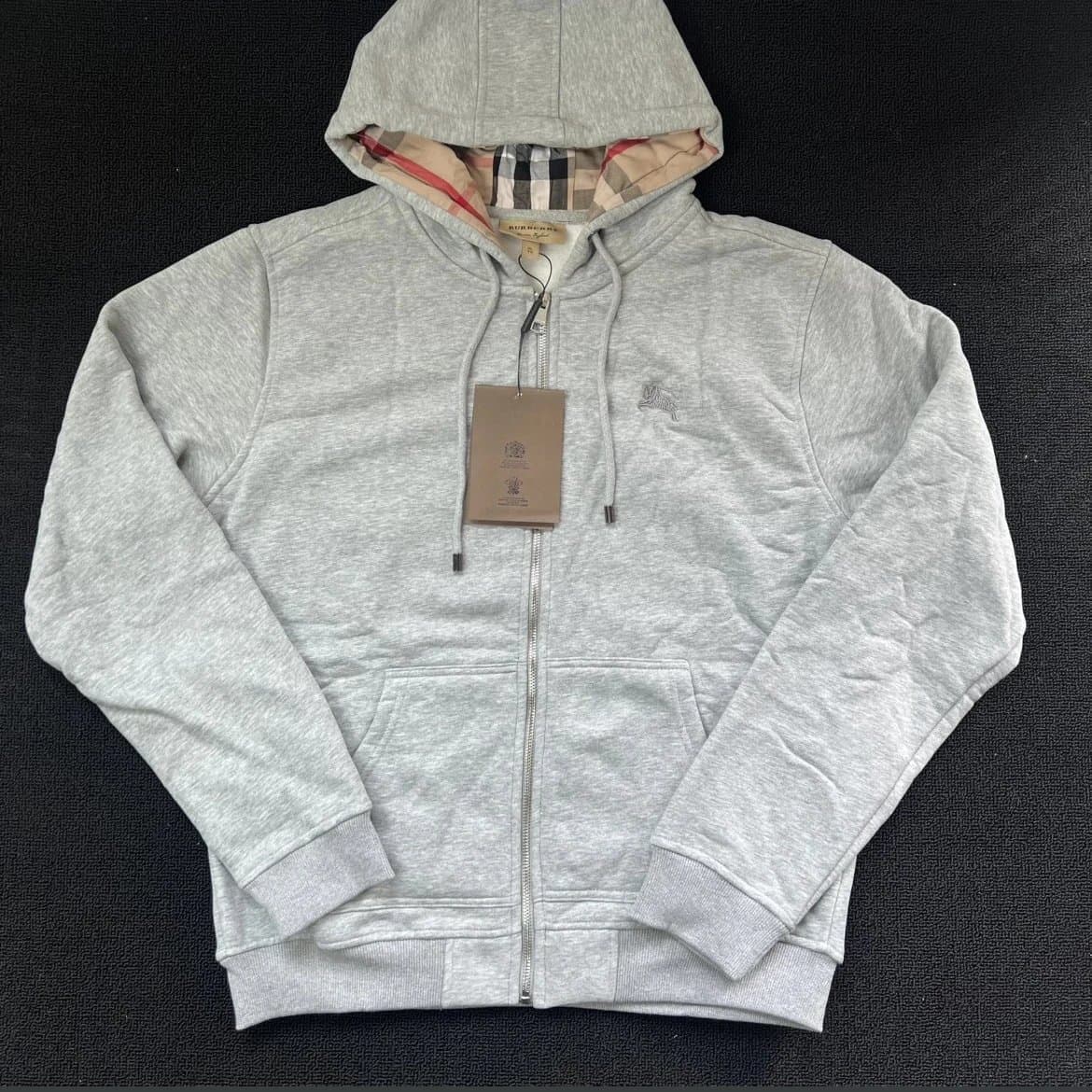 Burberry Zip-Up Hoodie Classic Check Lining