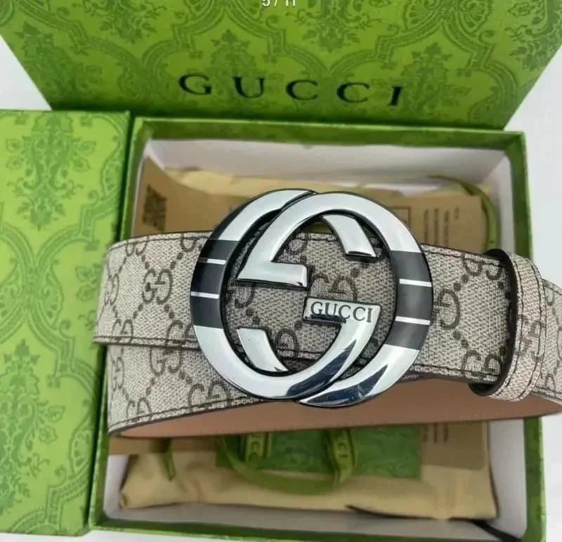 Gucci GG Marmont Belt Web Stripe