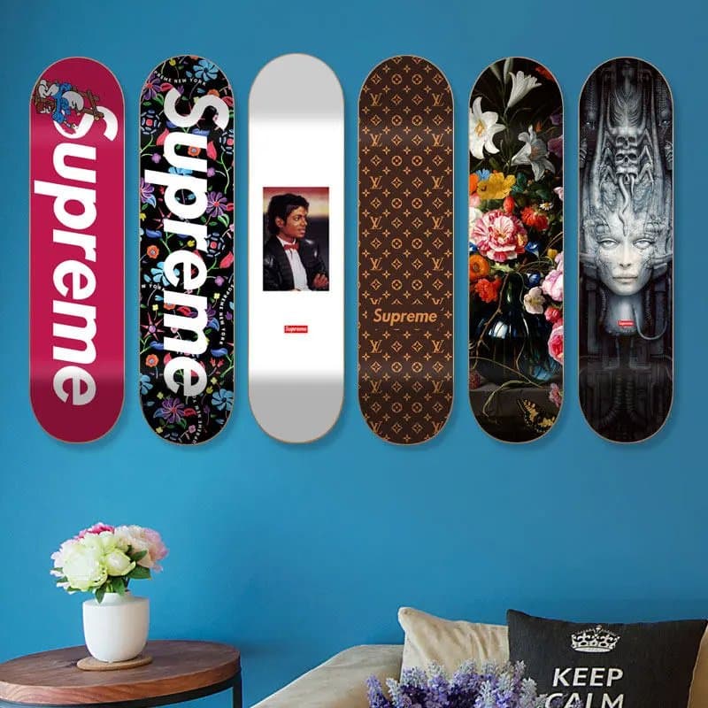 Supreme Skateboard Deck Wall Art Collection
