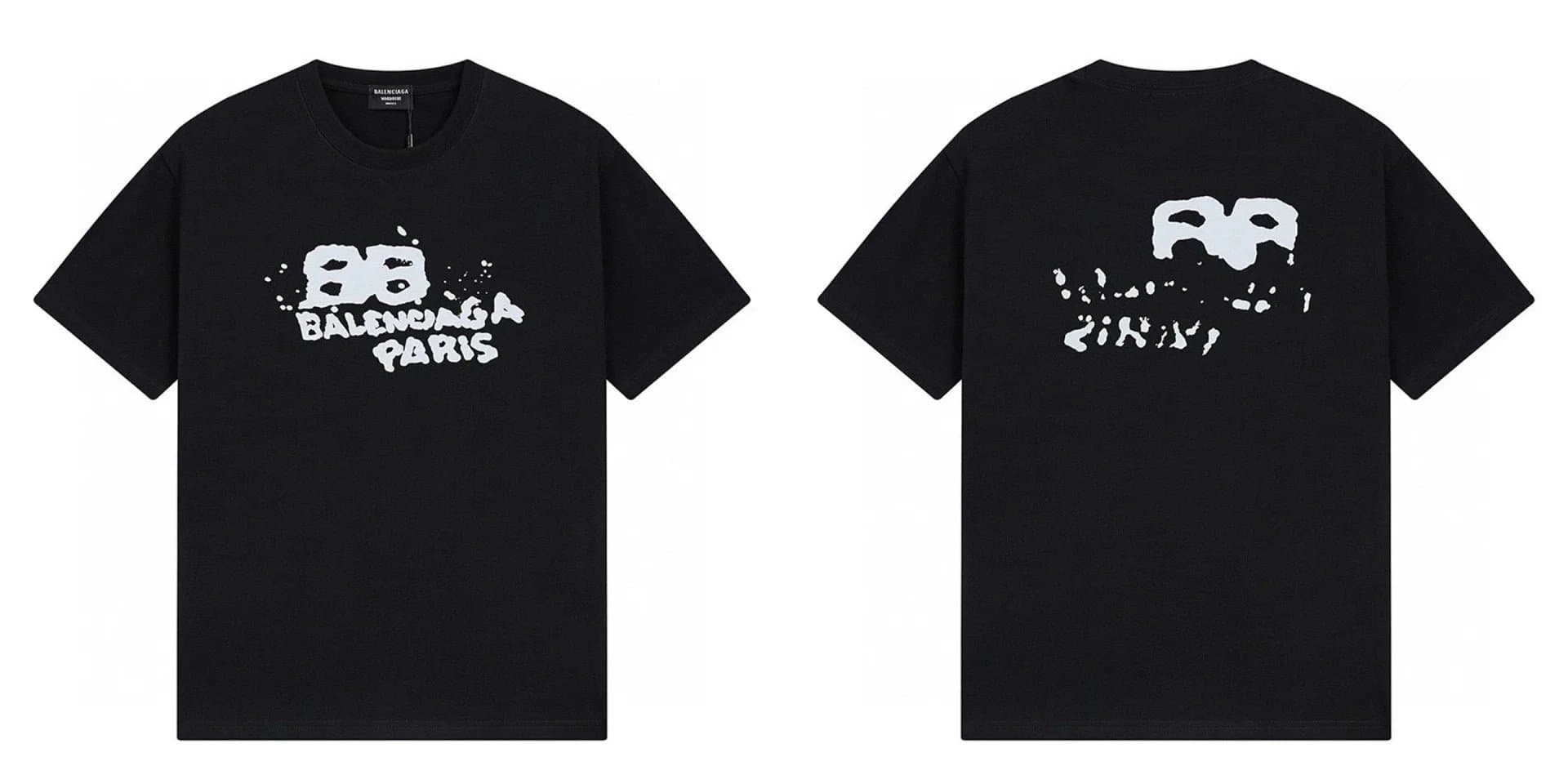 Balenciaga Logo T-Shirt Black Script — 27
