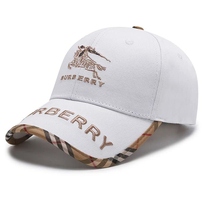 Burberry Baseball Cap Monogram Logo — 822# 白色