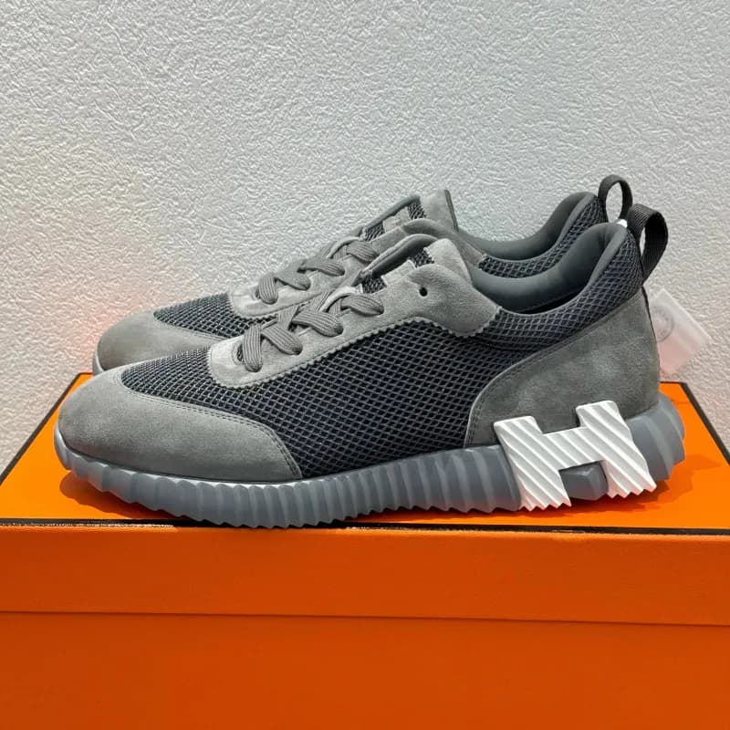 Hermès H-Boot Sneaker White with Black H Logo — 22