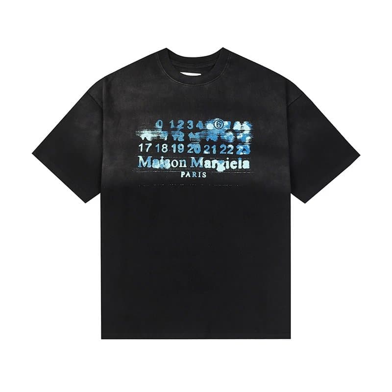 Maison Margiela Graphic Tee Numbers Print